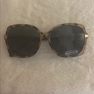 NWT Loft Metallic trim square sunglasses